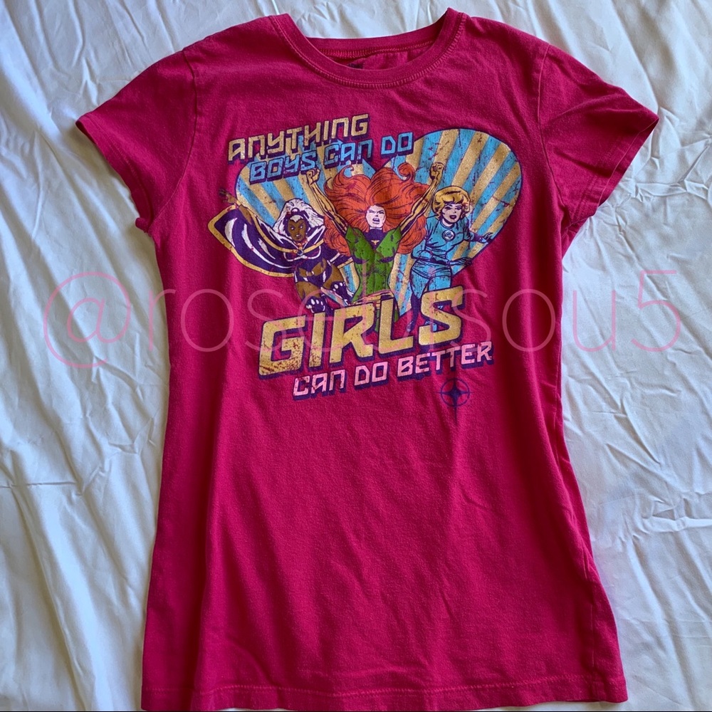 {MARVEL COMICS} Vintaged Glitter Graphic Print Tee - Picture 7 of 8